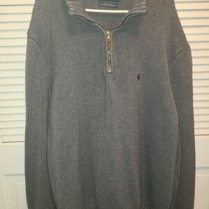 Polo Ralph Lauren Gray Zip-Up Sweater